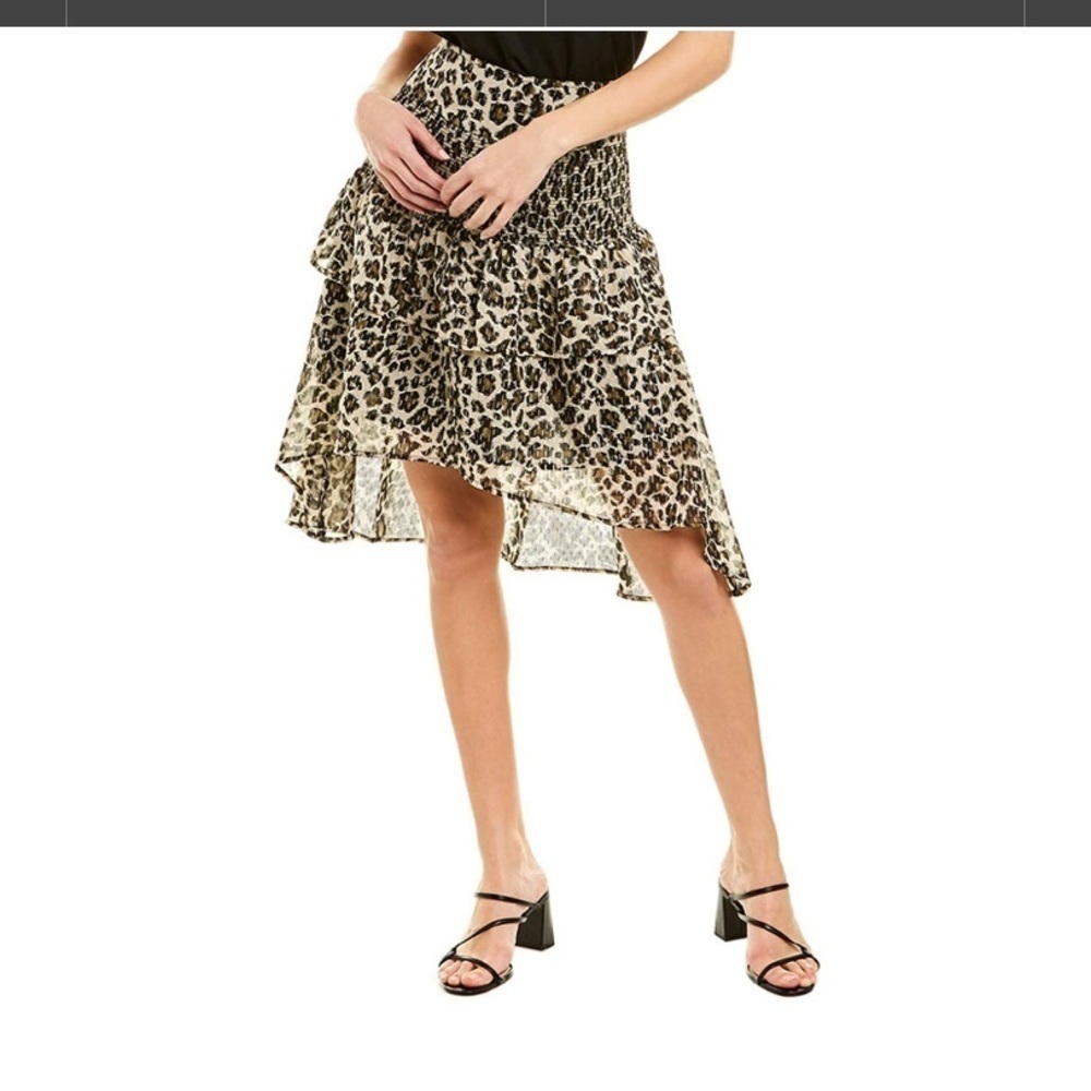 Walter Baker Minty Skirt, Dusty Olive Leopard​​​​​​‎
